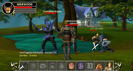 sherwood dungeon mmorpg